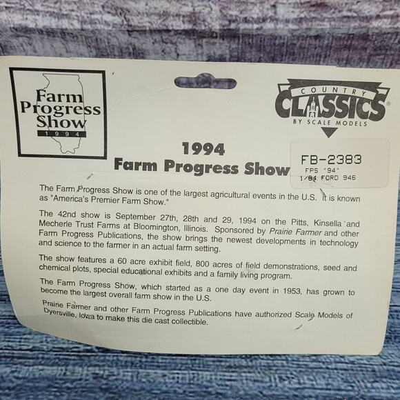 Vintage 1994 Scale models 1/64 scale Ford 946 4wd die-cast tractor blue/white - Picture 6 of 7